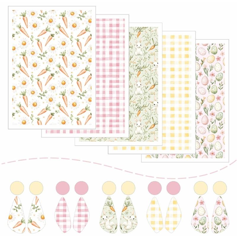Creative Water Slide Decal Stickers Decorative Paper Pad Paper Texture for Handmade Jewelry and Easter Decorations