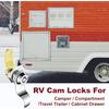 RV Locks For Storage Door 7/8 Inch, RV Compartment Locks For Camper Travel Trailer Cabinet With Keys 7/8", Pack Of 6 Locks With 6 Keyed Alike With