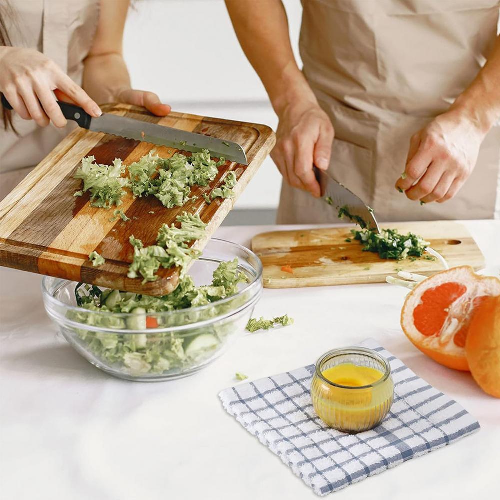 8Pcs Pure Cotton Dish Towels – Waffle Texture Non-Stick Reusable Kitchen Cloths, Thickened Tea Towels for Drying Cleaning