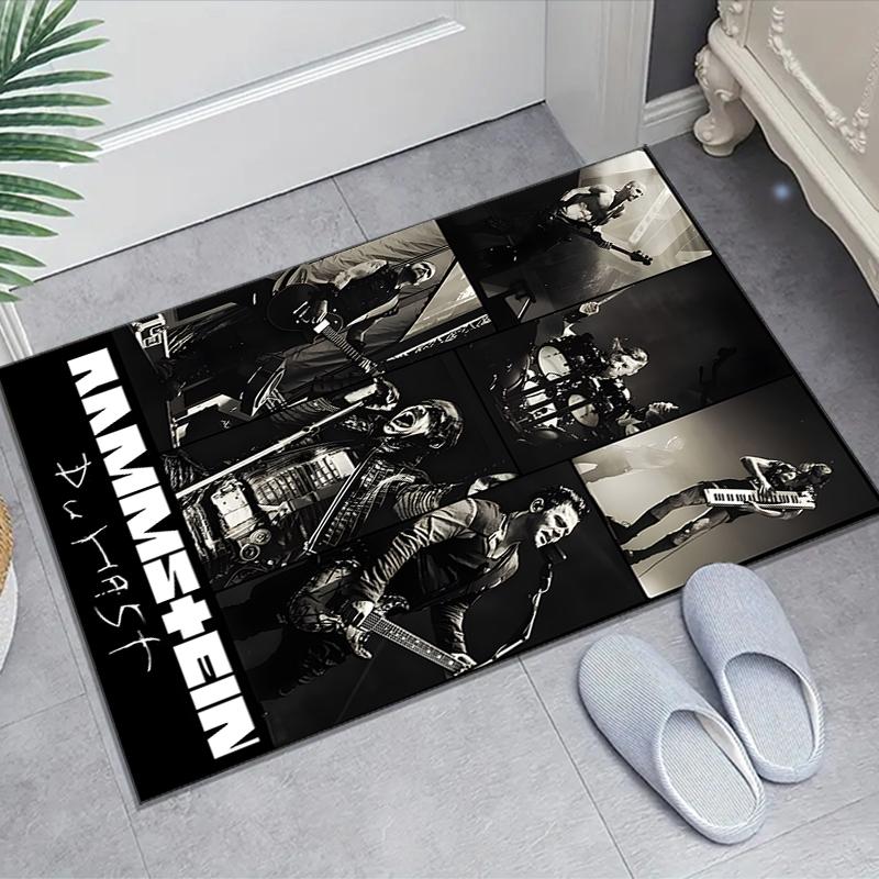 1pc Rammstein3 Design Area Rug - Non-Slip, Soft & Cozy Floor Mat for Living Room, Bedroom, Office - Indoor/Outdoor Decorative Carpet