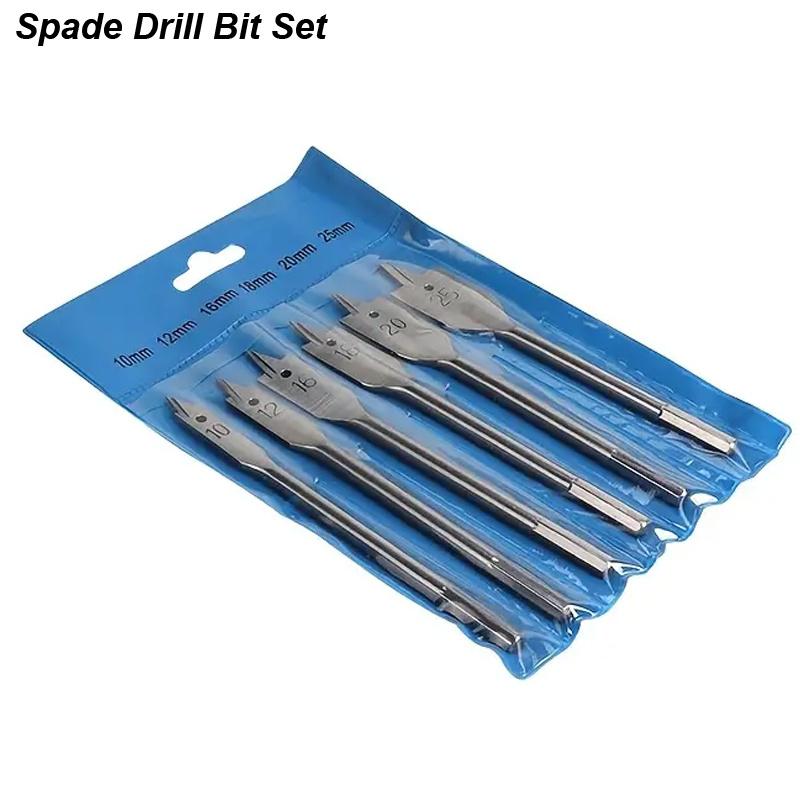 

Набор сверл-лопаток Лопатка Плоская расточная двухсторонняя углеродистая сталь Резак для столярного стола Отверстие для деревянной доски ПВХ Деревообработка
