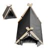 Pet Teepee Tent Soft Large Space Portable Universal Pet Tent Bed for Dogs and Cats Grey Grey
