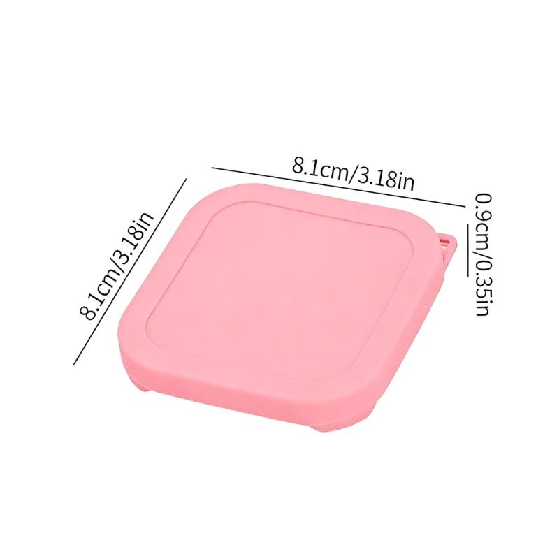 Food Grade Silicone Covers For Leftovers And Meal Preparation Replacement Lids for Square Glass Bowls Containers