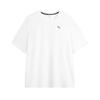 Puma Modny Wszechstronny Dzianinowy T-shirt z Okrągłym Dekoltem i Krótkim Rękawem Unisex Biały 520759-52