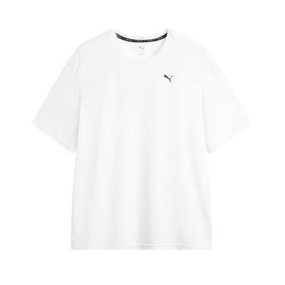 Puma Fashionable Versatile Knit Crew Neck Short Sleeve T-Shirt Unisex Tops White 520759-52