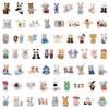 60 Calico Critters Cartoon Plush Animal Stickers for Desk Decoration and Stationery