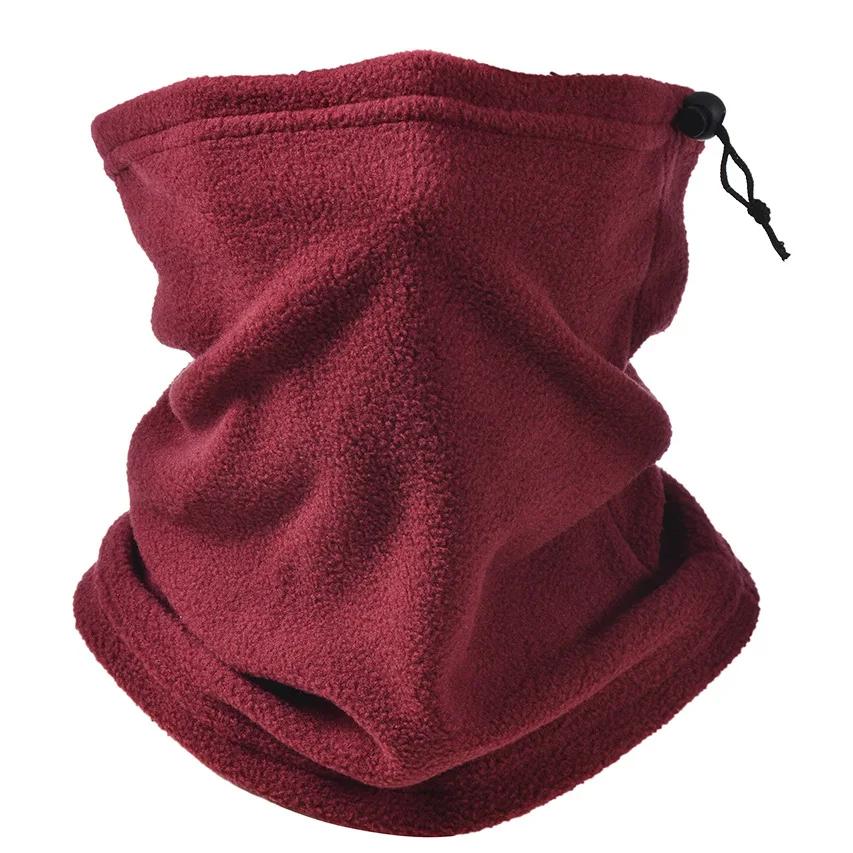 Polar Fleece Neck Tube Scarf Winter Ear Warmer Cycling Fishing Skating Running Sport Scarf Adjustable Neck Collar Neckerchief