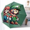 1pc Mario, Luigi Automatic Folding Umbrella, Portable Collapsible Design, 8-Rib Iron Frame, , All-Season Casual Outdoor Accessory for Christmas Birthd