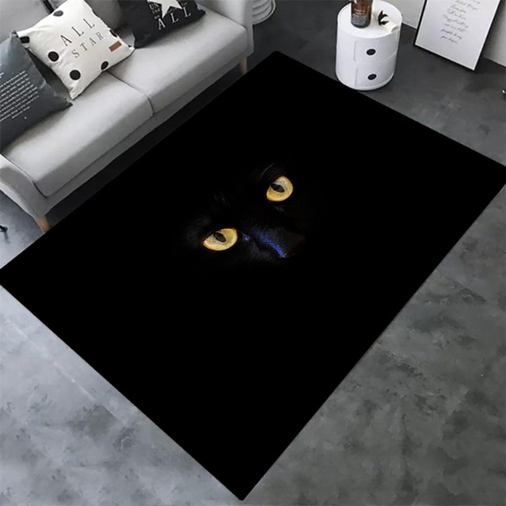 Panther Carpet Black Leopard Rug for Living Room Large Area Rug Animal Lion Tiger Doormat for Bedroom Home Decoration