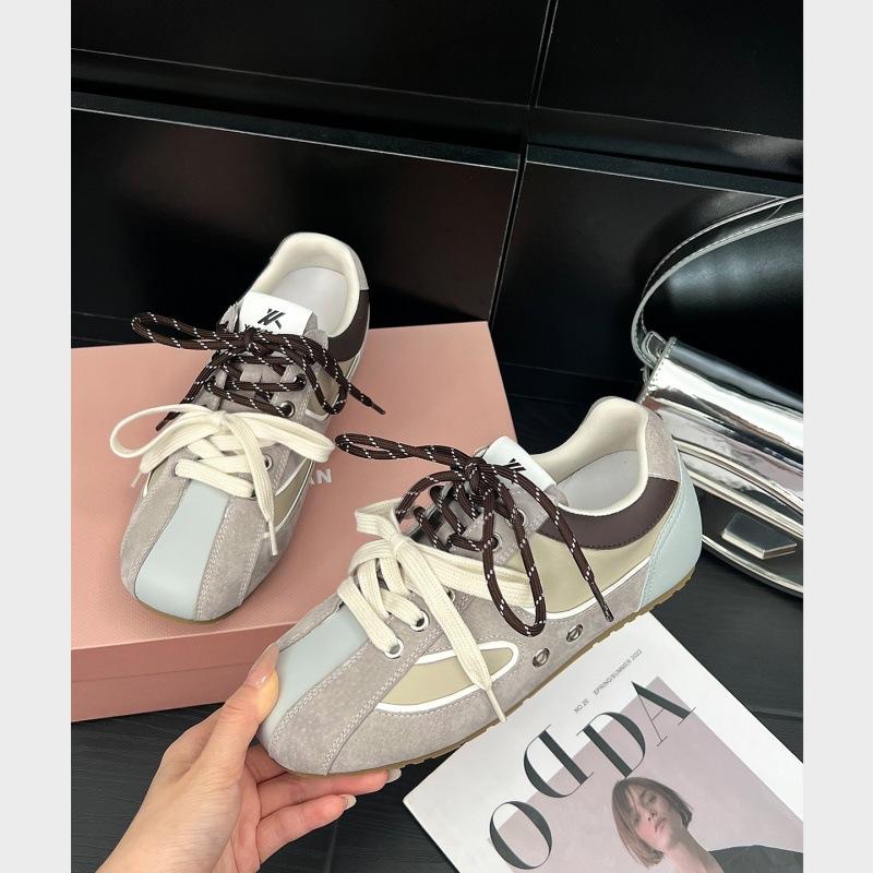 Lan Cabinet Edition~ Inner Height Increase 6cm Retro German Training Shoes Women's 2025 New Versatile Sports and Leisure Shoes Forrest Gump Shoes Tide