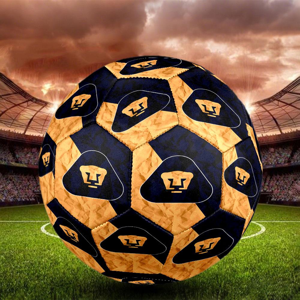 1pc Pumas UNAM Soccer Ball Size 5 Indoor Soccer Ball Fashion Colorful Backyard Game - Great For Sports Fans Gift HE93