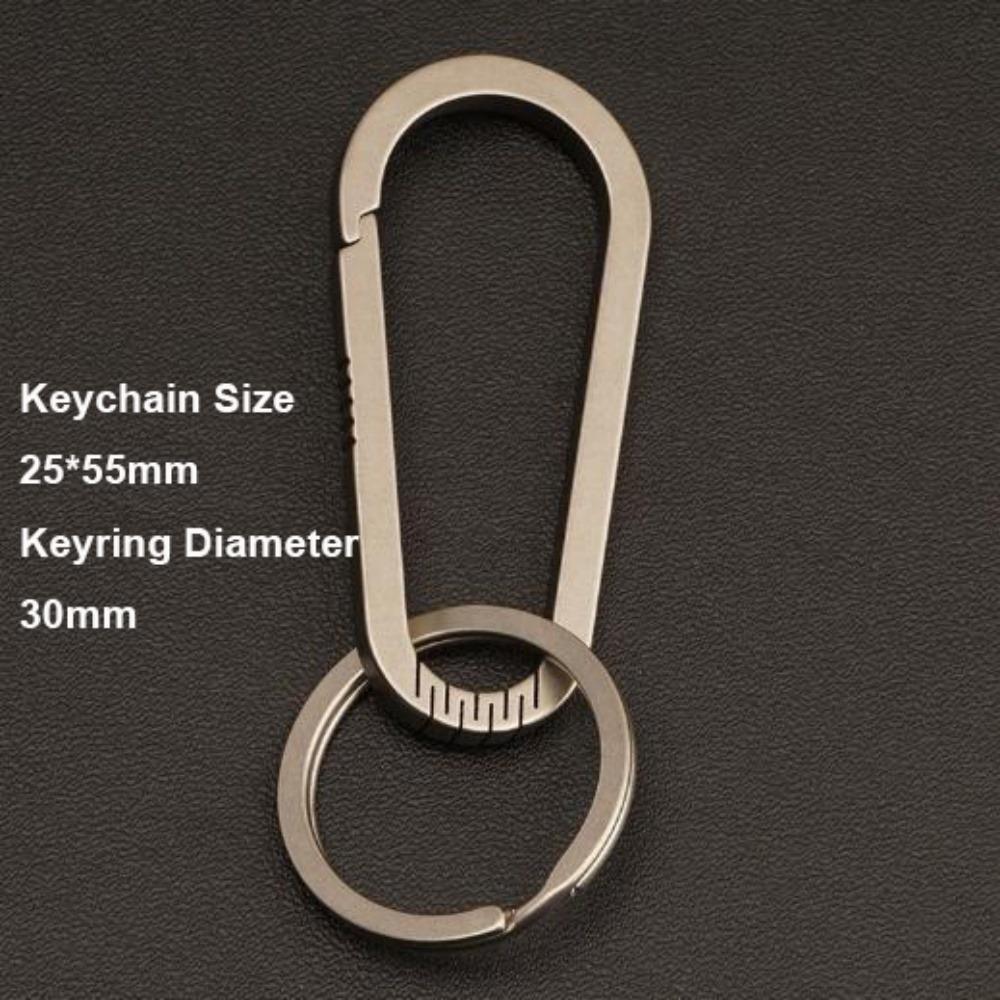 Multifunctional Titanium Alloy Key Rings Real EDC Tool  Male Creativity Gift