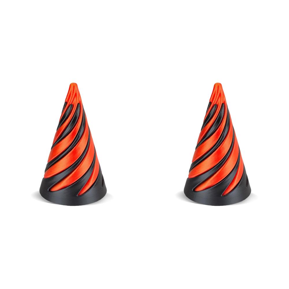 3-1pc 3D Printed Spiral Cone Toy Impossible Pyramid Passthrough Sculpture Pass Through Pyramid Fidget Anti Stress Toy for Kids A