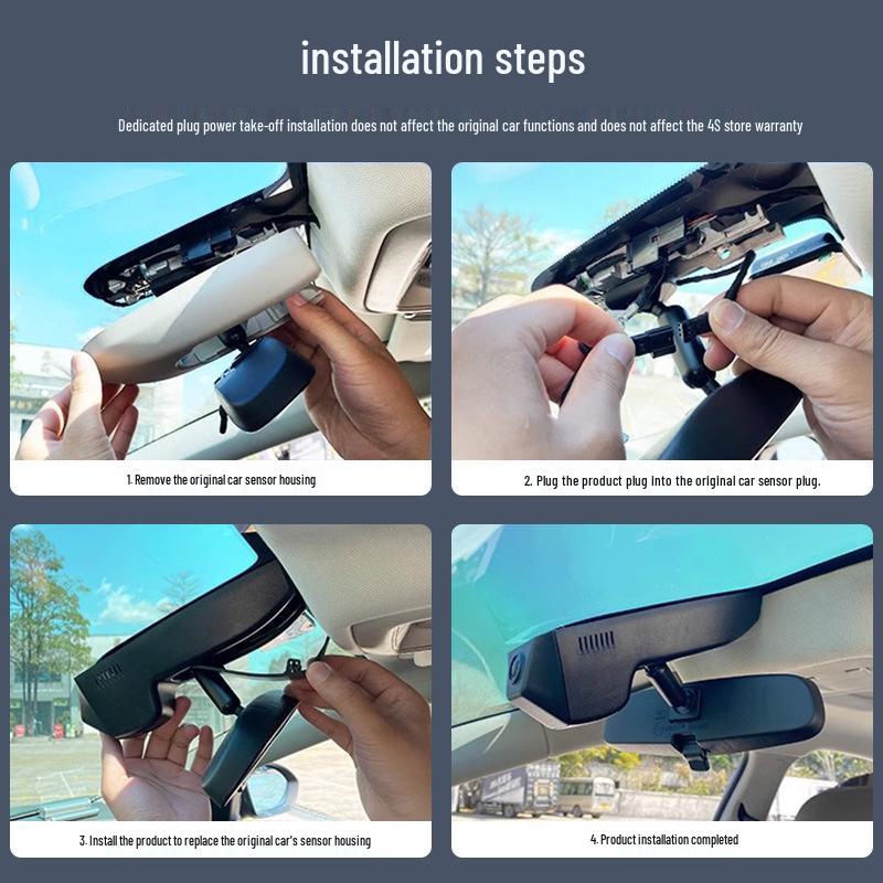 Buick Envision GS8 LaCrosse Hidden Wireless HD Dash Cam: Dual Front & Rear Cameras.