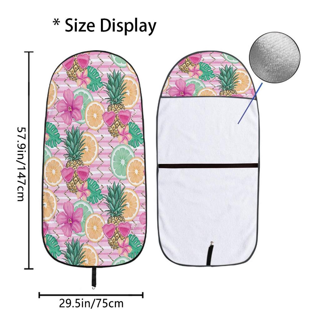 Universal Car Seat Towel Cover: Front Seat Protector for Gym, Workout, All Seasons - Fits Most Vehicles