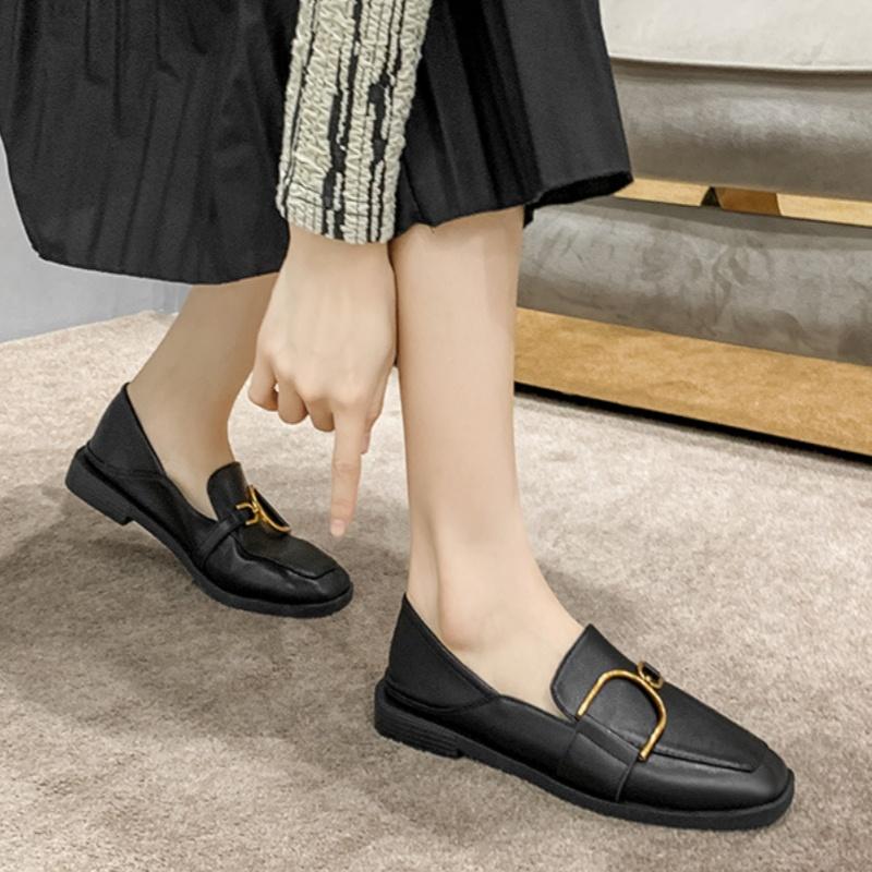 Fashion Women's Loafers 2025 British Style Trendy Casual Flats Outside Comfortable Versatile Footwear Women Flat Shoes Zapatos De Mujer