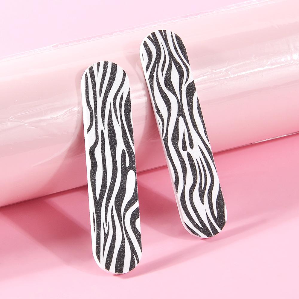 100PCS 9cm Mini Colorful Nail File Double Sided Emery Boards Small Nail File Trimming Tool Manicure Pedicure Tools Wholesale