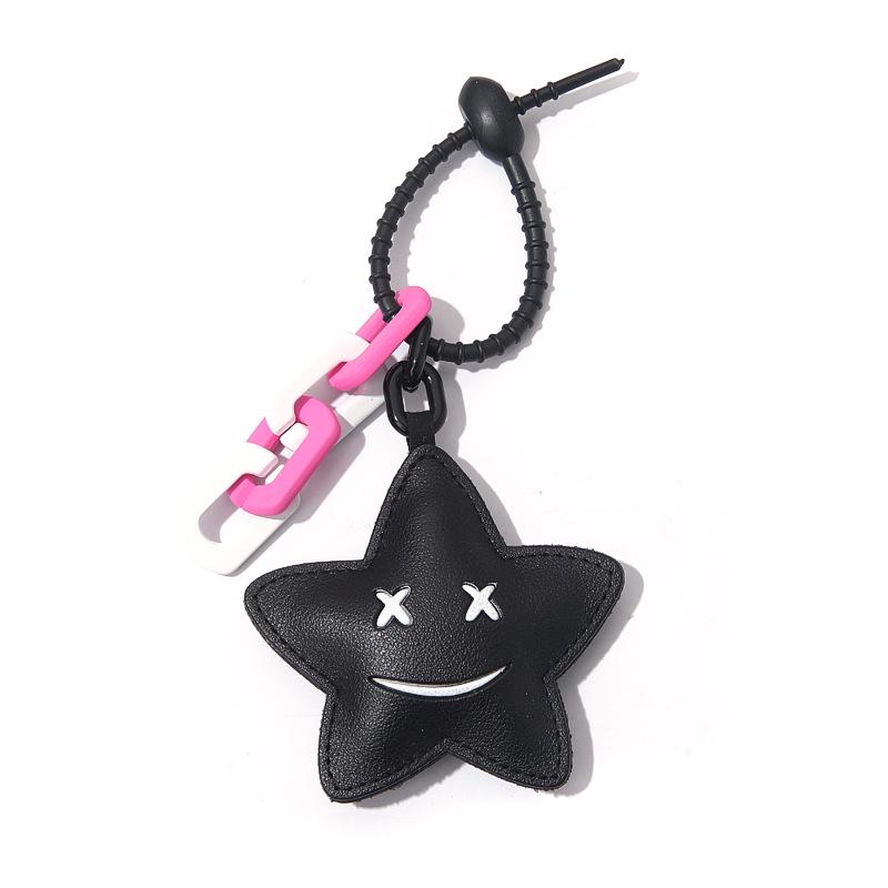 

Брелок для автомобиля с цветочным глазом из кожи ручной работы