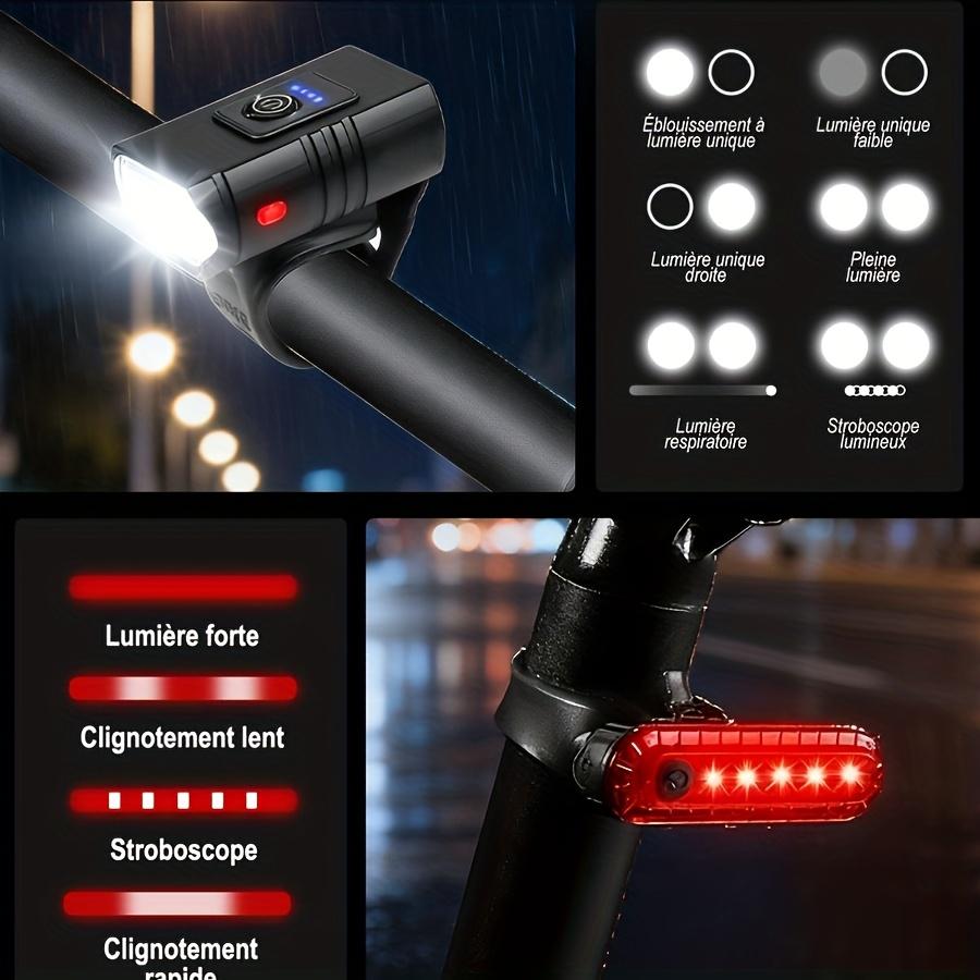 Fahrradlicht vorne, wiederaufladbar, USB, Power-Display, LED-Fahrradlicht, wasserdicht, Fahrradscheinwerfer, Taschenlampe, Fahrradzubehör