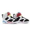 Air Jordan 6 Retro Little Flex Kleinkind 'Multi White' (Unisex) Weiße / Geistergrüne / Schwarze / Küsten-Kleinkindschuhe CT4417 103