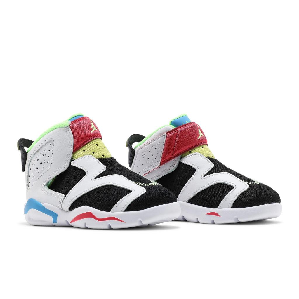 Air Jordan 6 Retro Little Flex Kleinkind 'Multi White' (Unisex) Weiße / Geistergrüne / Schwarze / Küsten-Kleinkindschuhe CT4417 103