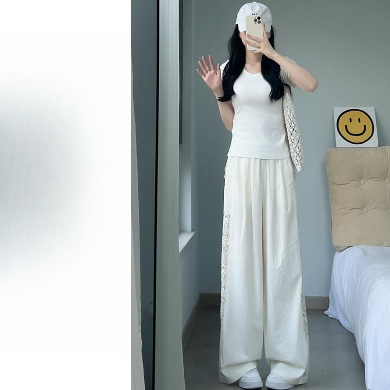 Wide Leg Pants Women's Summer New High Waist Loose Drape Casual Pants