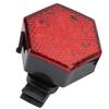Bicycle Tailight USB Rechargeable Hexagon Safe Warning Flashing Rear Light Cycling Light
