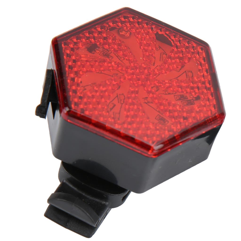 Bicycle Tailight USB Rechargeable Hexagon Safe Warning Flashing Rear Light Cycling Light