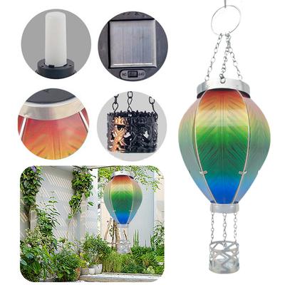 Lampion solarny IP65 Wodoodporny Lampion w kształcie balonu na gorące powietrze Solarny lampion w kształcie balonu na gorące powietrze Dekoracja urodzinowa, ślubna, świąteczna