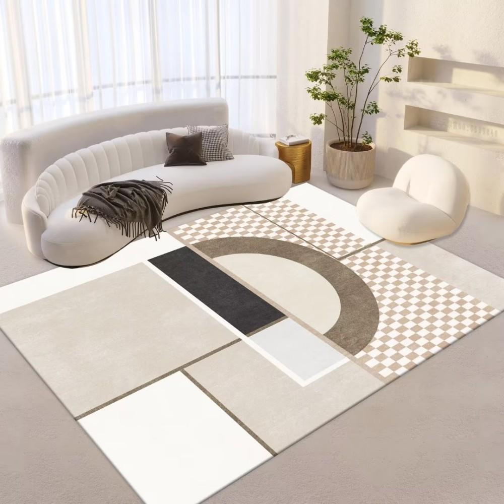 Scandinavian Style Geometric Rug Living Room Study Wearable Design Modern Home Studio Ins Style Space