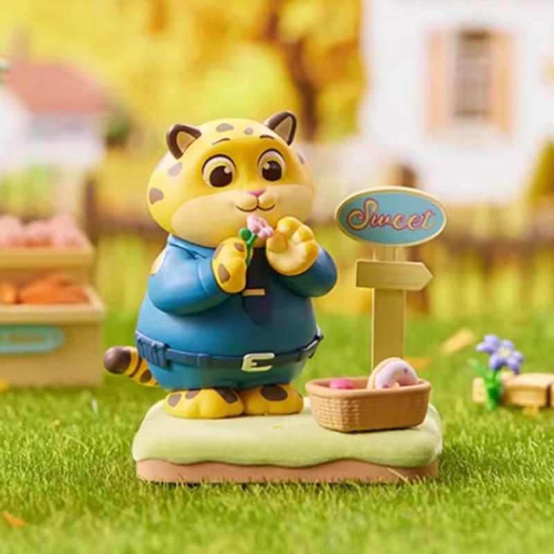MINISO Disney Zootopia Seria Grădina de Toamnă Jucării Cutie Surpriză Kawaii Anime Figurină de Acțiune Cutie Caja Surpriză Cutie Misterioasă Păpuși Fată