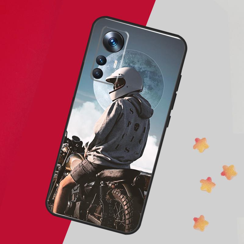 Motorcycle Man For POCO X5 X3 Pro M5 M5s F4 X4 F3 F5 Case For Xiaomi 13 13T Pro 12 Lite 12X 11T 12T 14 Pro