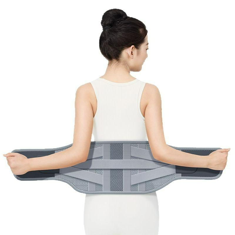 Adjustable Lumbar Waist Support Belt Brace For Lumbar Disc Vertebrae Daily Protection Adjustable Back Stabilizer M серый