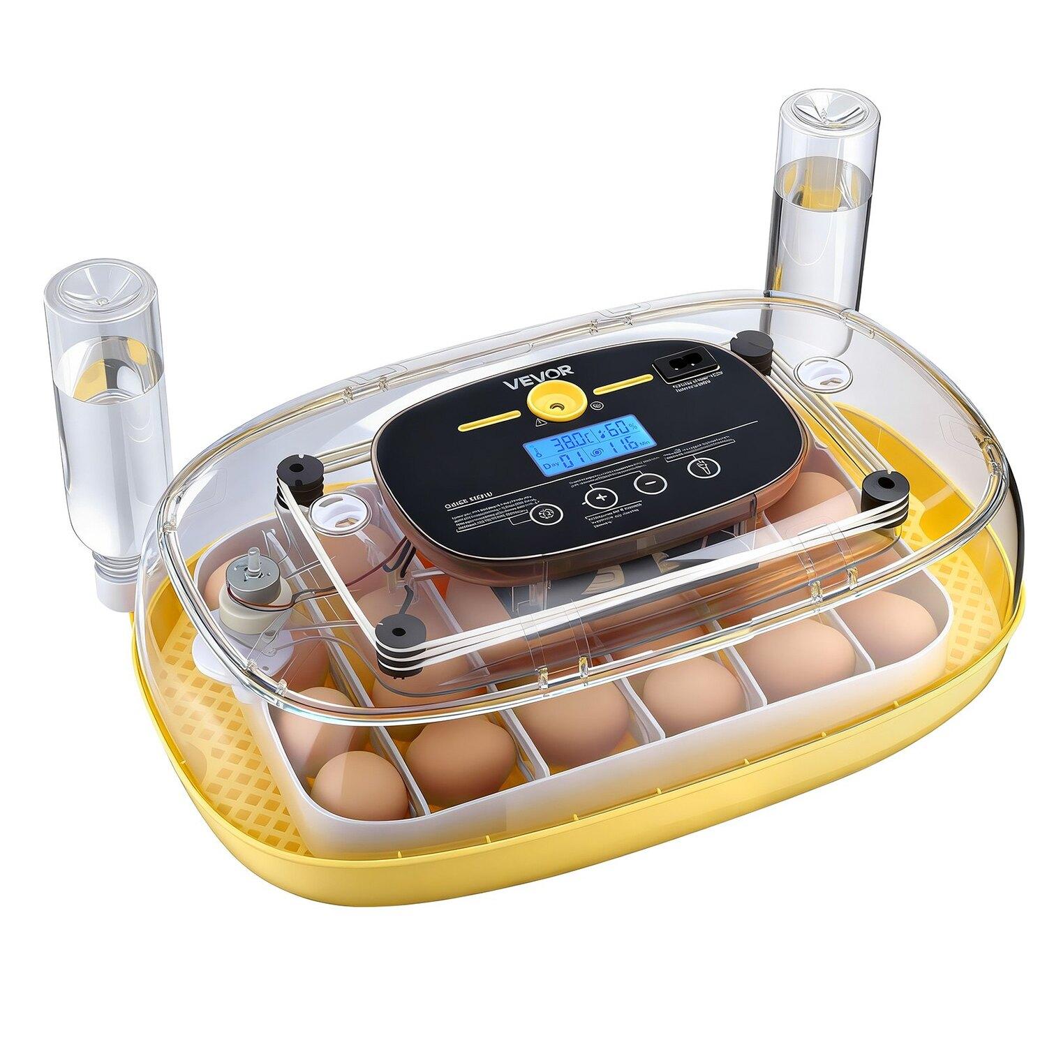 24 Egg Incubator, Automatic Egg Turner