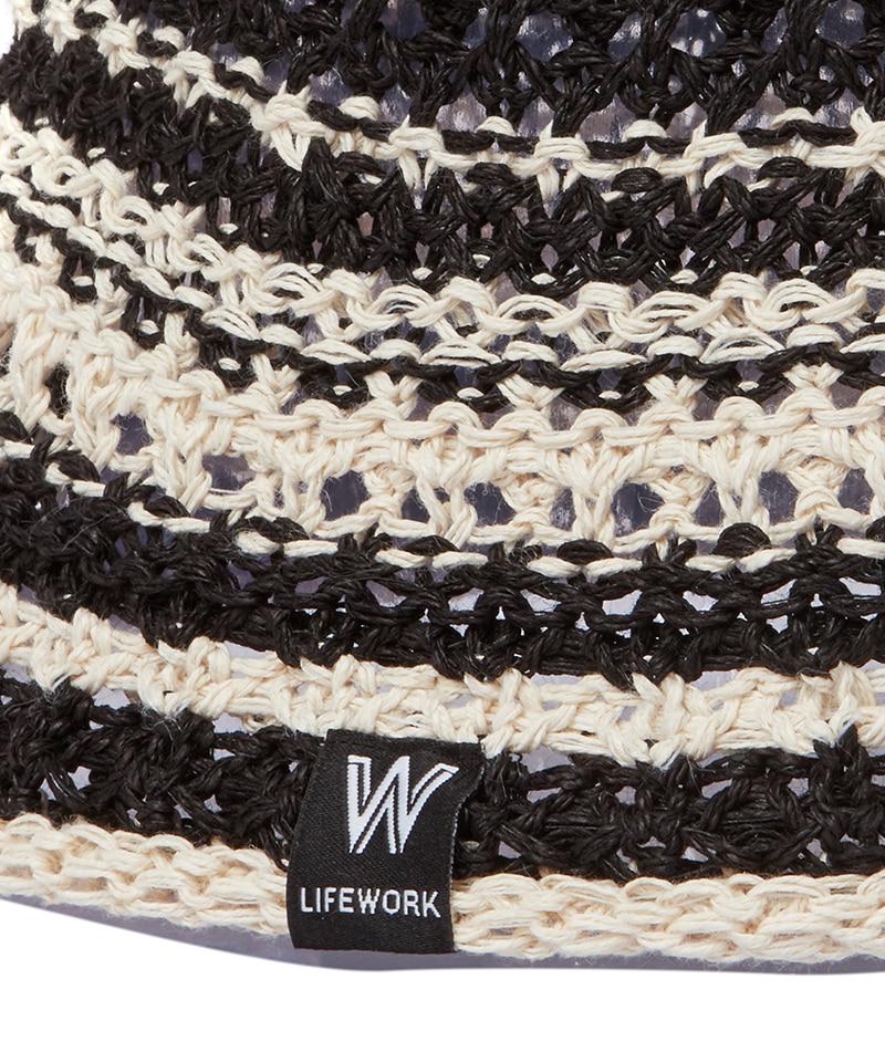 LIFEWORK Women'S Metal Logo Knit Bucket Hat