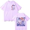 Japan Anime Dandadan Turbo Granny Cat Graphic T Shirt Fashion Cartoon Oversized T-shirt Men Women Vintage Casual T-shirts