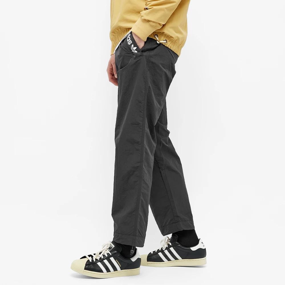 Adidas Originals ADV Trial Logo Print Mid-Rise Straight Leg Casual Sports Trousers Men Bottoms Black GD5585