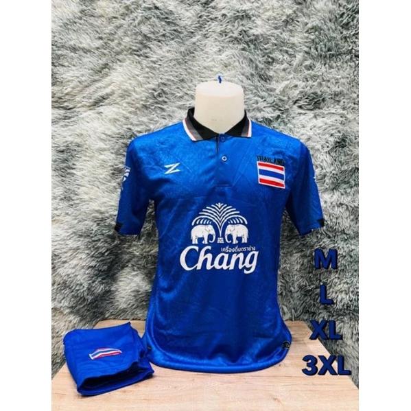

THAILAND National Football Soccer Vintage Shirt Polo Unisex Men Women Training JERSEY Print Quick Dry Short Sleeve Uniform Elephant Flag Badge Logo 3XL
