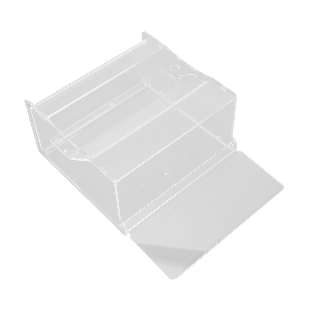 Rutin Hühnerfutterautomat Automatisch Transparentes Acryl Vogelkäfig Futterspender für Kleintier Fütterungszubehör