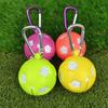 Silicone Golf Ball Holder Protective Bag with Aluminum Hook Golf Ball Storage Sleeve Waist Holder Golf Accessories