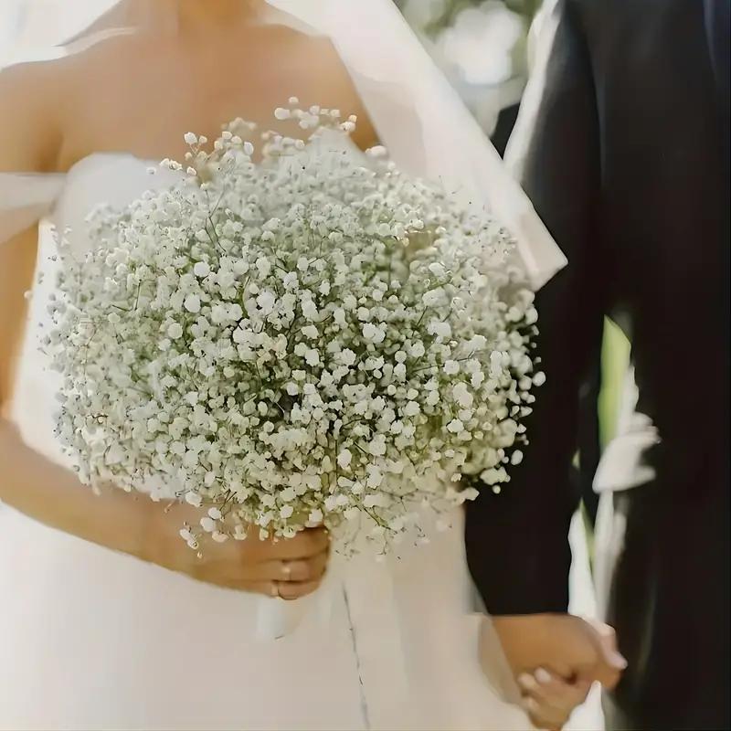 20cm Babys Breath Artificial Flowers White Fake Flowers DIY Floral Bouquets Decoration Office Party Wedding Home Decoration
