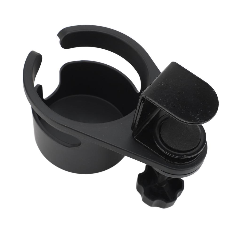 Black Clip On Cup Holder Rotatable Mug Holder Durable Desk Cup Holder Office Desk Gaming Desk