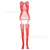 Sexy Suspender One Piece Jacquard Open Crotch Fishnet Lingerie Set