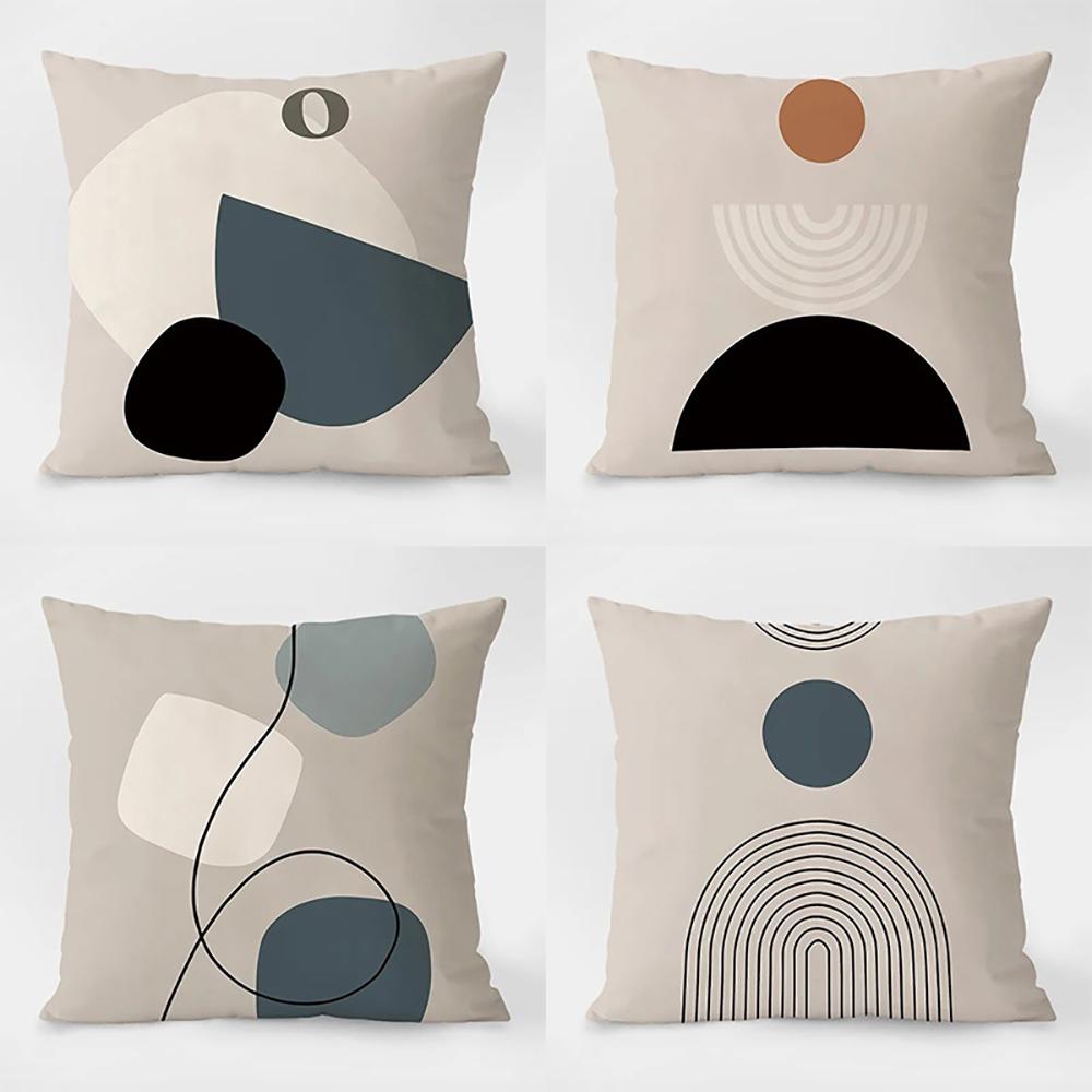 Geometrische Muster auf KissenbezugGeeignet für Sofa Auto Schlafzimmer dekorativer Kissenbezug Kissenbezug