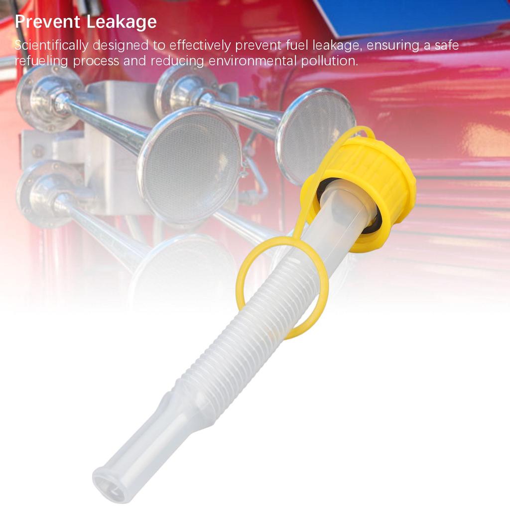 Gas Can Spout Replacement Flexible Leakproof Aging Resistant Fuel Can Spout for Most Oil Cans