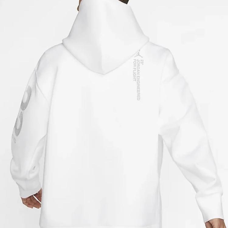 Jordan 23 Engineered Pattern Print Knit Hoodie Men Tops White CD6059-100