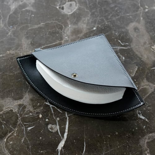 Watchget Coffee Filter Case for Paper Filters, 1-2 Cups/1-4 Cups, PU Leather, Conical/Trap Shape, Black, for Outdoor Camping