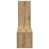 Wall Mounted TV Cabinet Set 3 Pcs Artisan Oak Wood Based Material