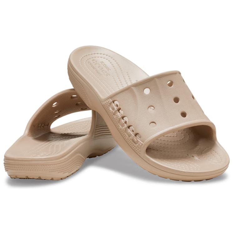 Crocs Comfortable Slide Sandals Unisex Footwear Beige 208215-2V3