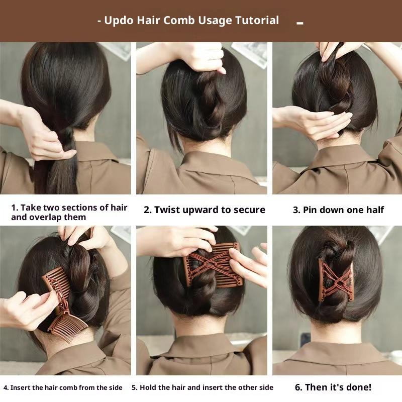 Creative Magic Disc Hair Clip Vintage Elastic Rope Hair Comb Premium Material Headwear for Women Birthday Gift Hair Styling